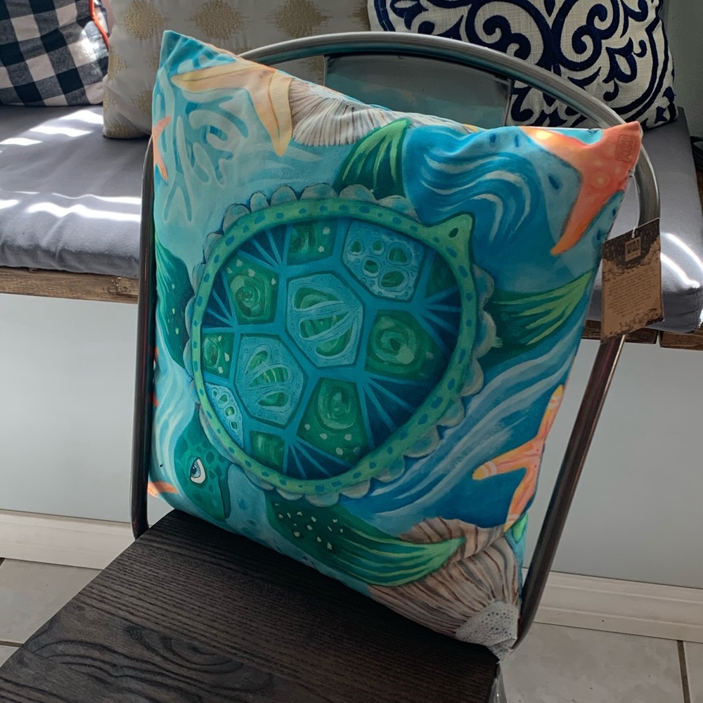 Ocean beach turtle sea pillow cases beach house